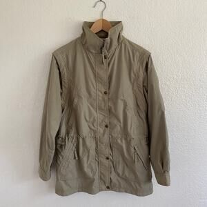 Vintage Royal Robbins Go Everywhere Convertible Jacket Vest Khaki Nylon Womens S